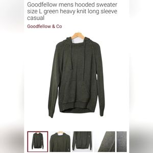 Goodfellow Green Hooded Sweater